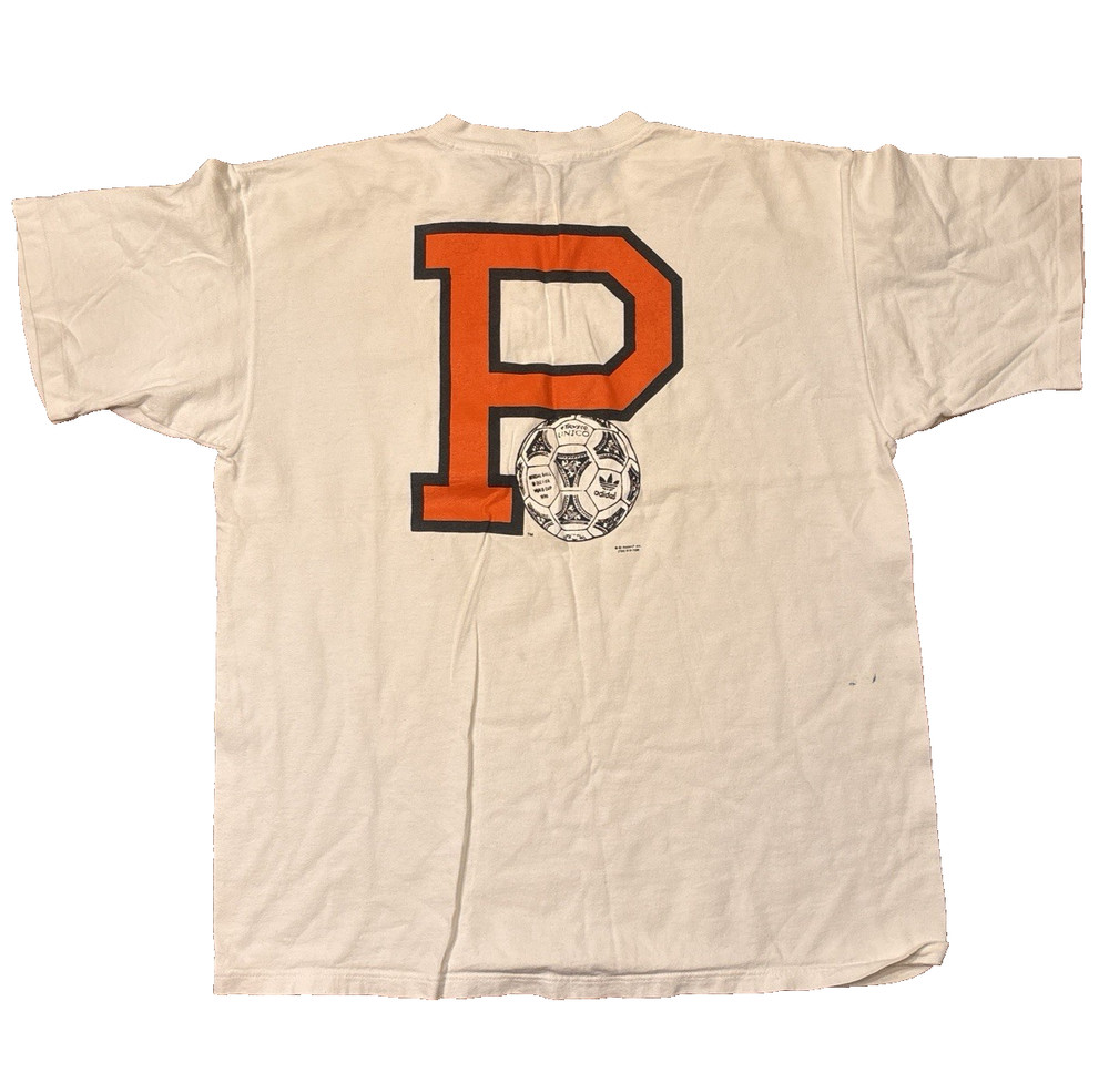 Vintage 90’s Princeton University Tigers Soccer Football Adidas T-Shirt Size XL