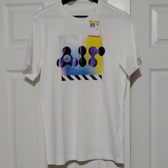 Nike Swoosh Just Do It White Graphic Logo Crew Neck T-Shirt Mens S SS