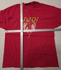 VTG 2006 The Flash DC Comics Retro T-Shirt 2XL Distressed Red Graphic