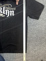 Express Men’s XXXL Black Crew Neck Graphic Print Embroidered Cotton T-Shirt