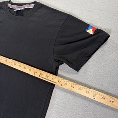 Filipino Food Word Art T-Shirt My Philippines Black Graphic Tee Size M LOT OF 2