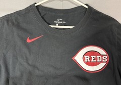 Nike Cincinnati Reds T-Shirt Men’s Large Black MLB Baseball Tee Shirt