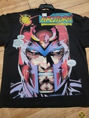 MAGNETO ON A SHAKA HEAVYWEIGHT GARMET DYED T SHIRT “MODERN”
