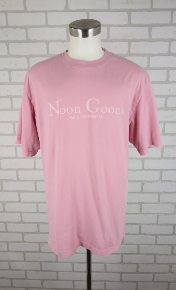 Noon Goons Sister City Paris Los Angeles T-Shirt XL 48″ Chest Pink READ