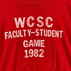WESTERN CONNECTICUT STATE UNIVERSITY Shirt L College WCSC WCSU WestConn 80s VTG