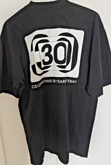 eBay 30 Year Celebration T-Shirt, Size M 100% Cotton Shrink Free, Made in USA