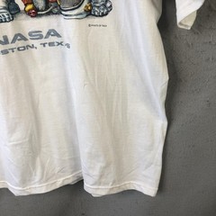 NASA Cats Shirt Mens 2XL White Delta Houston Texas Space Astronaut Graphic Tee