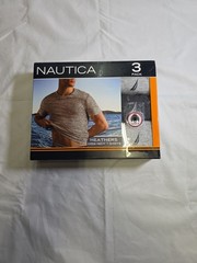 NAUTICA 3 Pack Shirts Men’s Medium Cotton Crew Neck Classic Fit Soft