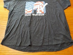 MTV American Flag T Shirt Size XXL Black Soft Feel