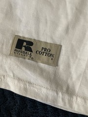 Vintage Russell Athletic Pocket Shirt Mens Large White Pro Cotton Active Y2K New