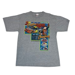 2005 Daytona Champion Jeff Gordon Tee Men’s Sz L Chase Authentics Gray and Red