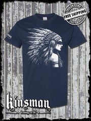 Native American Indian Girl T-Shirt / Feather War Bonnet