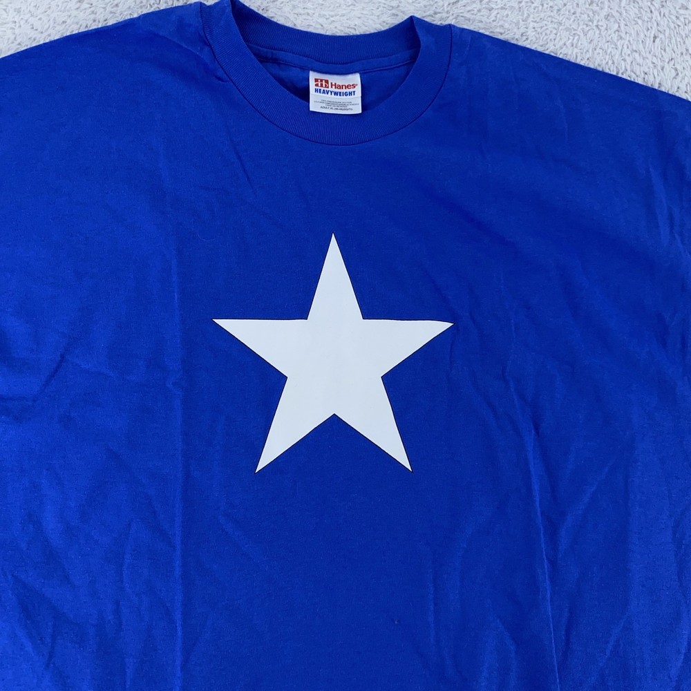 Vintage Captain America Shirt L/XL Blue Marvel Graphitti Designs Marvel Comics