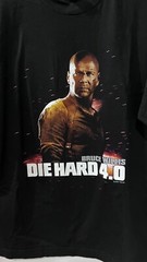 2007 Bruce Willis “DIE HARD 4.0” Movie Tee Size Large