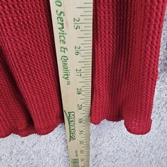Vintage Greatland Thermal Red Polycotton Waffle Knit Shirt Men’s XL 90s Made USA
