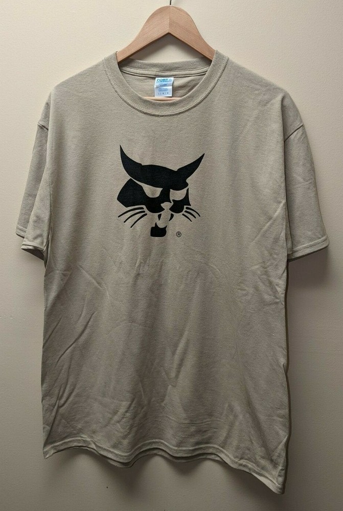 Official Bobcat Logo Desert Sand Beige T-shirt – S, M, L, XL, 2X & 3X Sizes