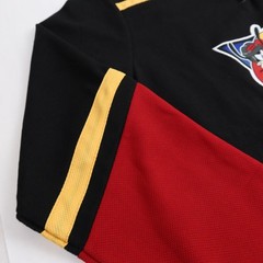 Disney Goofy Hockey Jersey Mens Large Red Black Captain Embroidered 32 Puck Slap