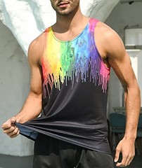 Melting Pattern Realistic 3D Tank Top Mens Womens Unisex