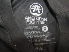 American Fighter Mens Medium Black Training T Shirt UFC MMA Workout Sports Gym