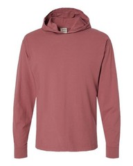 Comfortwash By Hanes Unisex Garment-Dyed Jersey Hooded Long Sleeve T-Shirt – GDH