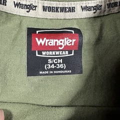 Wrangler Workwear Men’s Pocket T-Shirt Small Olive Green Short Sleeve