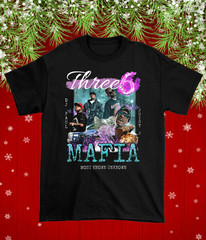 NEW! Three 6 Mafia Black Cotton Shirt Full size S-5XL Xmas Gift C15