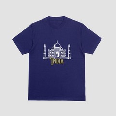 INDIA T-Shirt | Taj Mahal New 7 Wonders Tee | Holiday Tourist Souvenir Top