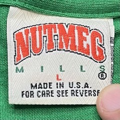 Vintage 90s Nutmeg Notre Dame University College Sports Tshirt Men’s Large VTG