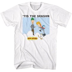 Beavis And Butthead – Tis The Season – American Classics – Solid White Adult Sho