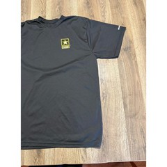 US Army Physical Fitness Uniform APFU T-Shirt Mens Medium Black Moisture Wicking