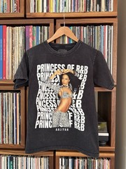 Aaliyah Princess of R & B Black Tee Shirt Sz S Small Rap Hip Hop 90s Music