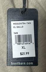 NWT El Gallo Men’s Brad Paisley Moon Shine Spirit T-shirt TAN XL