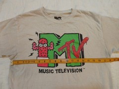 MTV Music Television Short Sleeve Graphic T-Shirt Adult sz Med Cactus Viacom
