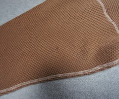 Hometown Thermal Shirt Mens XL Brown Waffle Knit Long Sleeve Made in USA Casual