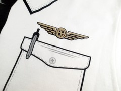 The Pilot Uniform T-Shirt, Fake Airline Pilot Tee, Funny Gag Gift, Luso Aviation