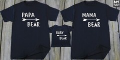 Bear Matching T-shirt Papa Baby Mama Bother Sister Grandpa Family Matching Tees