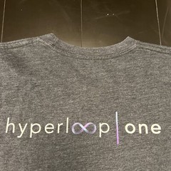 Virgin Hyperloop Shirt Large Gray Space Travel Exploration Richard Branson New