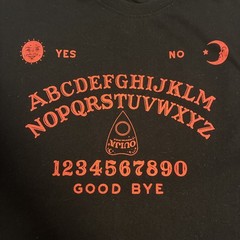Ouija Occult Graphic T-Shirt (Unisex L/Black) Official Tag