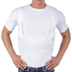 Men’s T-shirt Explosive Unisex Concealed Holster High Shirt Tops Tactical Casual