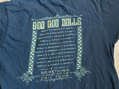 Goo Goo Dolls Something For the Rest of Us 2011 Tour Concert T-Shirt Adult Large