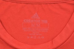 adidas Men’s Creator Tee Short Sleeve Performance T-Shirt Power Red Size M