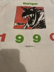 Rolling Stones Europe 1990 Tour Shirt L Brokum Single Stitch Band Rap Tee