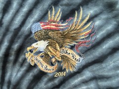 Daytona Beach Bike Week Rally 2014 Tie Dye T Shirt Lot Of 2 XXL Biker Motorcycle