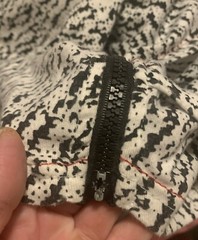 RISE AS 1NE White/Black Shirt w/Zippers High Low Shirt Medium Item #1161