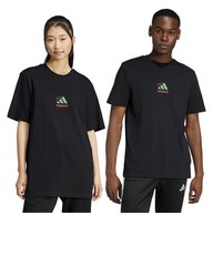 Adidas Black Lounge Pizza Graphic Unisex Jersey T-Shirt