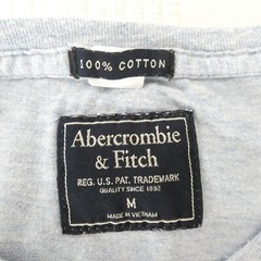 Abercrombie & Fitch Mens T Shirt Bundle M Logo Cotton Crew Neck 3 Pack Casual