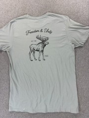 Vermont Flannel Co 100% Cotton S/S Crew Tee Shirt (Men’s Large) Made in USA