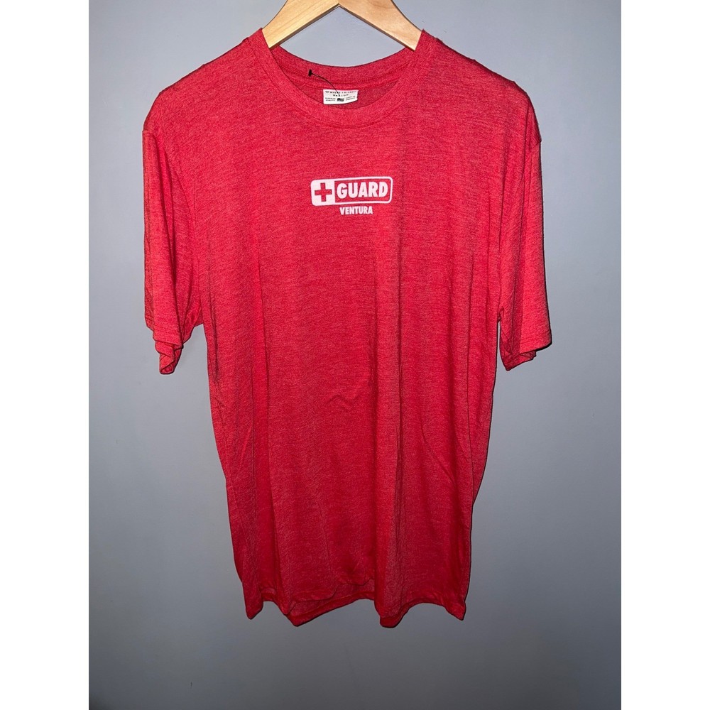 Where I’m From Ventura Lifeguard Graphic Tee Heather Red Mens Medium Made in USA