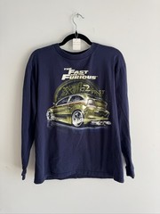 Vintage Y2K Universal Studios Fast and Furious 2 Promo Long Sleeve Racing Tee…