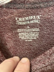 Cremieux Pullover Mens Large Burgundy Premium Denim 1971 Heather Crewneck